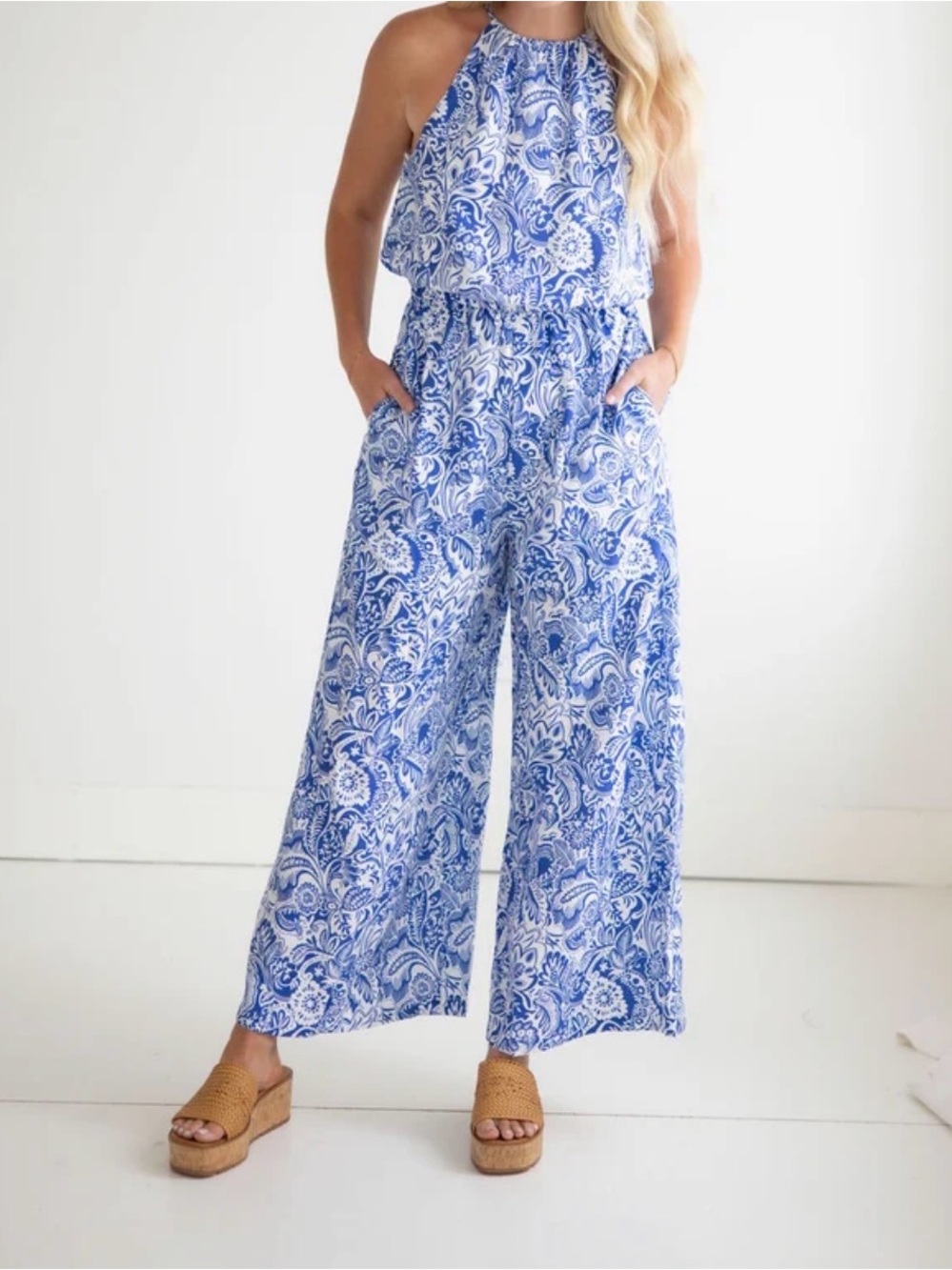 Tamsin Floral Jumpsuit Wide-Leg Jumpsuit NWT